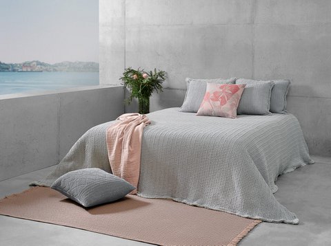 Bedspread Nasa light gray
