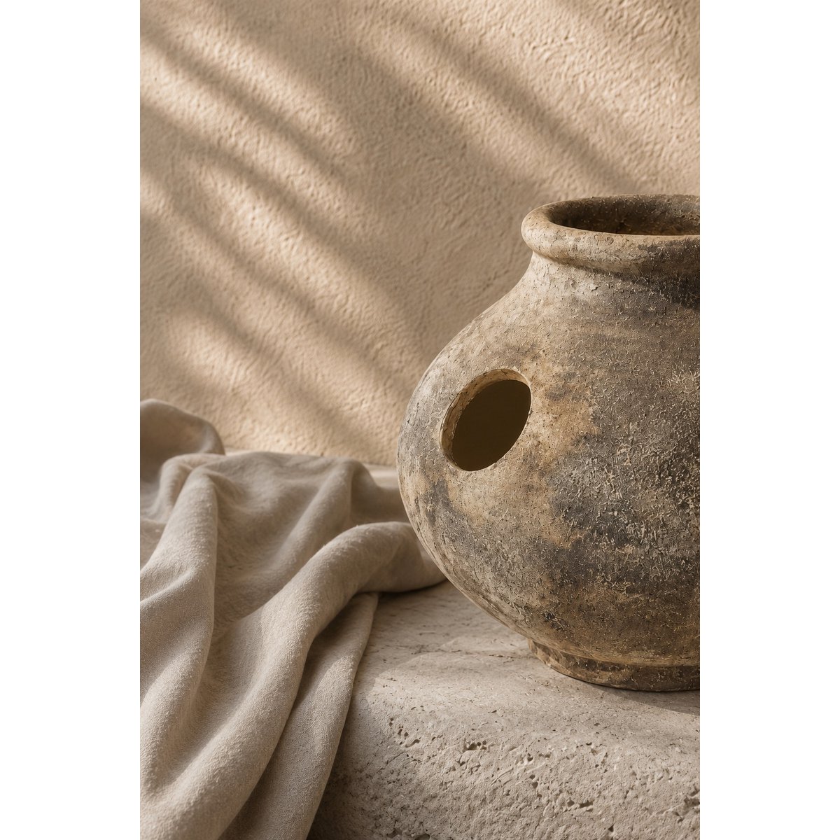 Die Orbis – dekorative Terrakotta-Vase