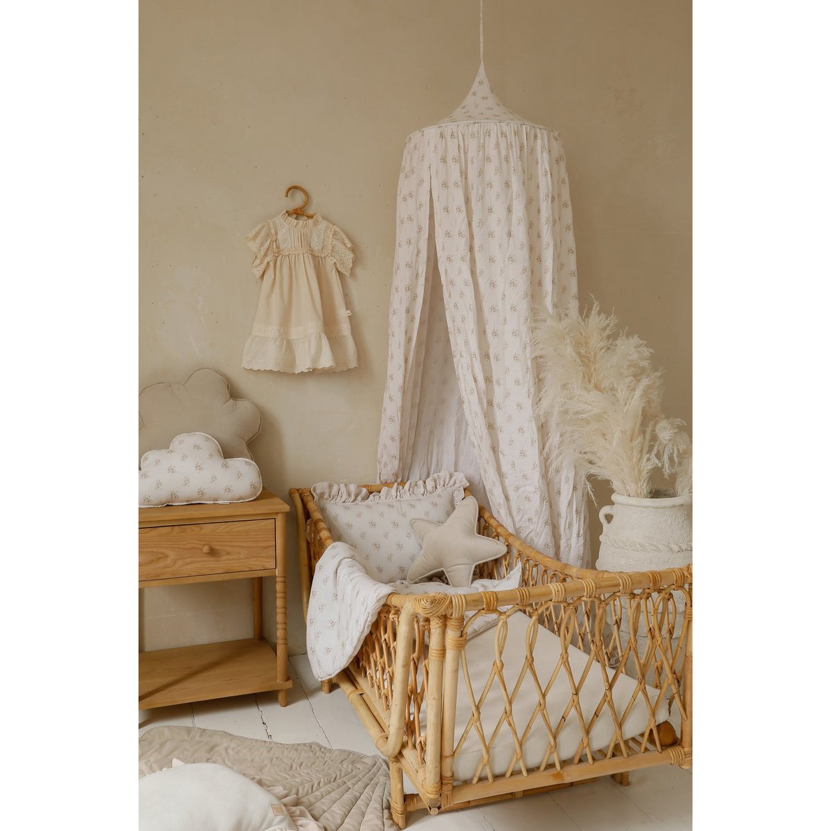 Muslin canopy "Boho Flowers"