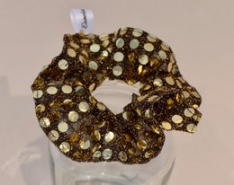Pailletten Scrunchie Gold