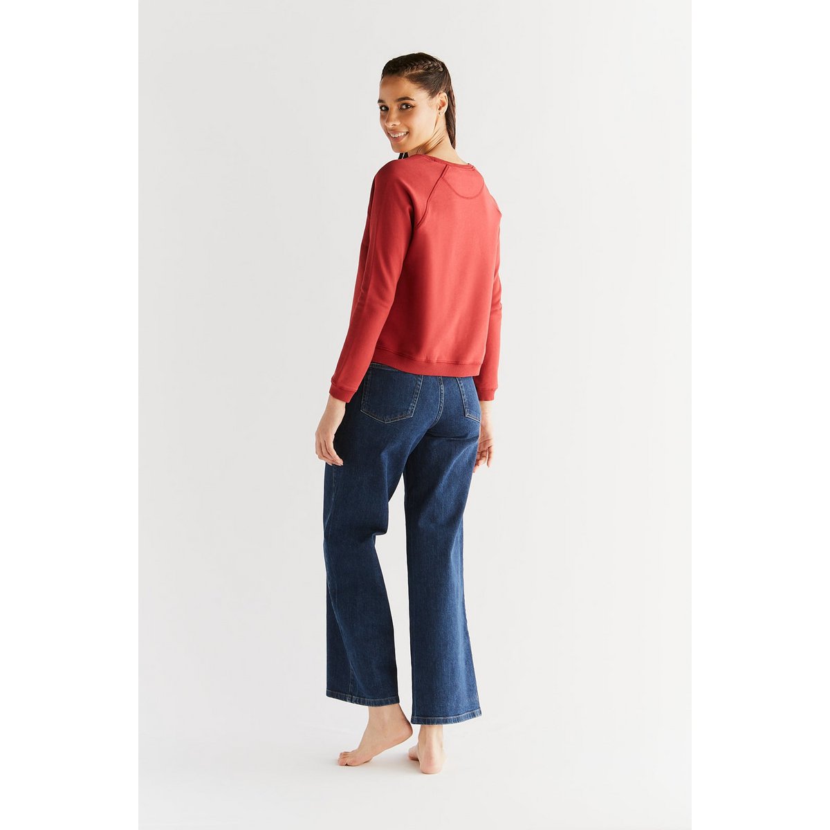 WE1009-231 | Dżinsy Damen z szeroką nogawką – Lapis Blue
