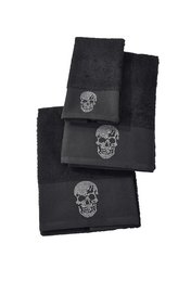 Håndklæder BLACK LINE STONE SKULLE (3 størrelser, 2 farver)