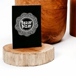 Der Teak-Wurzel-Kartenhalter