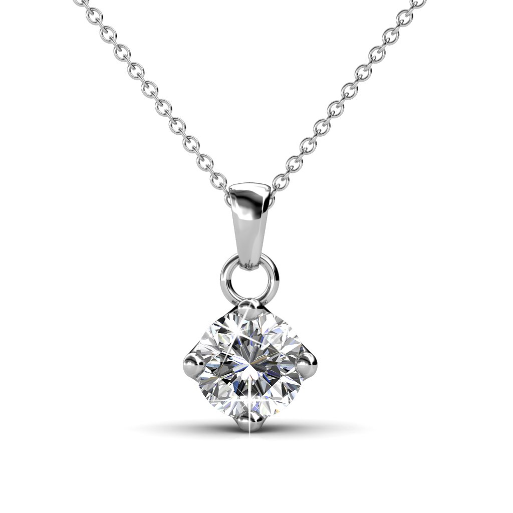 Pendenti classici - argento e cristallo