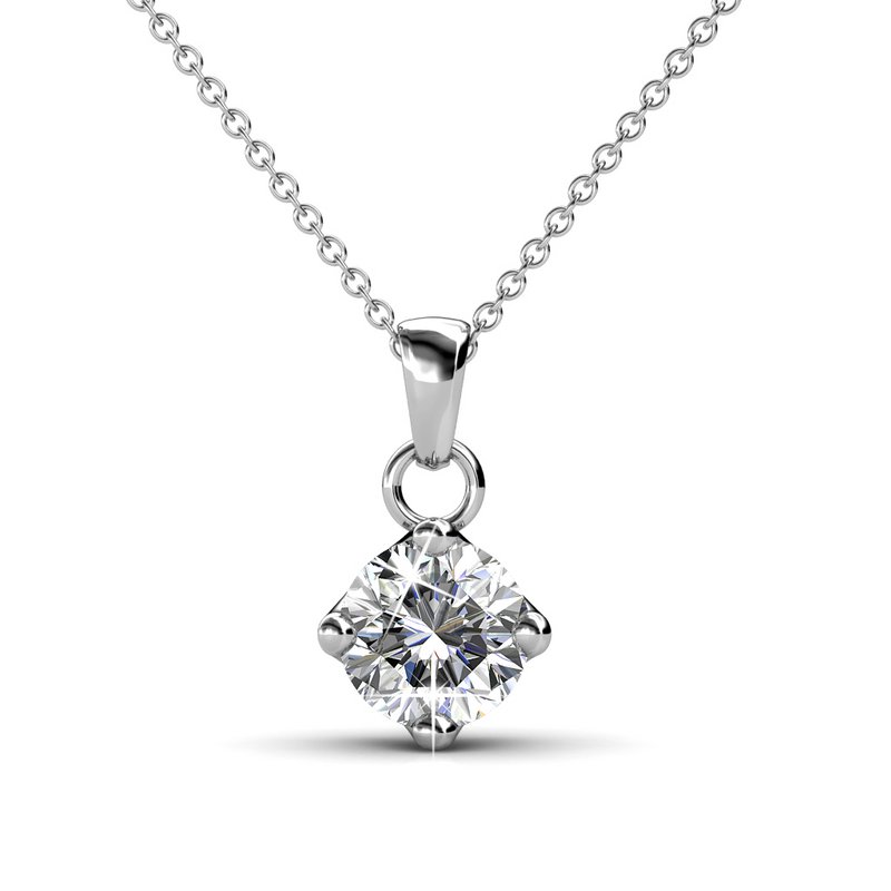 Pendenti classici - argento e cristallo