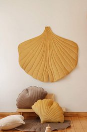 "Honey" Velvet Ginkgo Leaf Mat