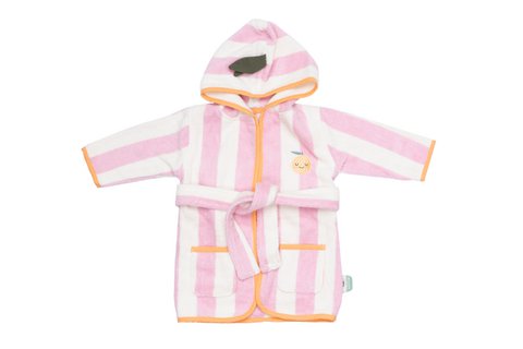 Terry Cotton Kid Bathrobe Mandy Mandarine