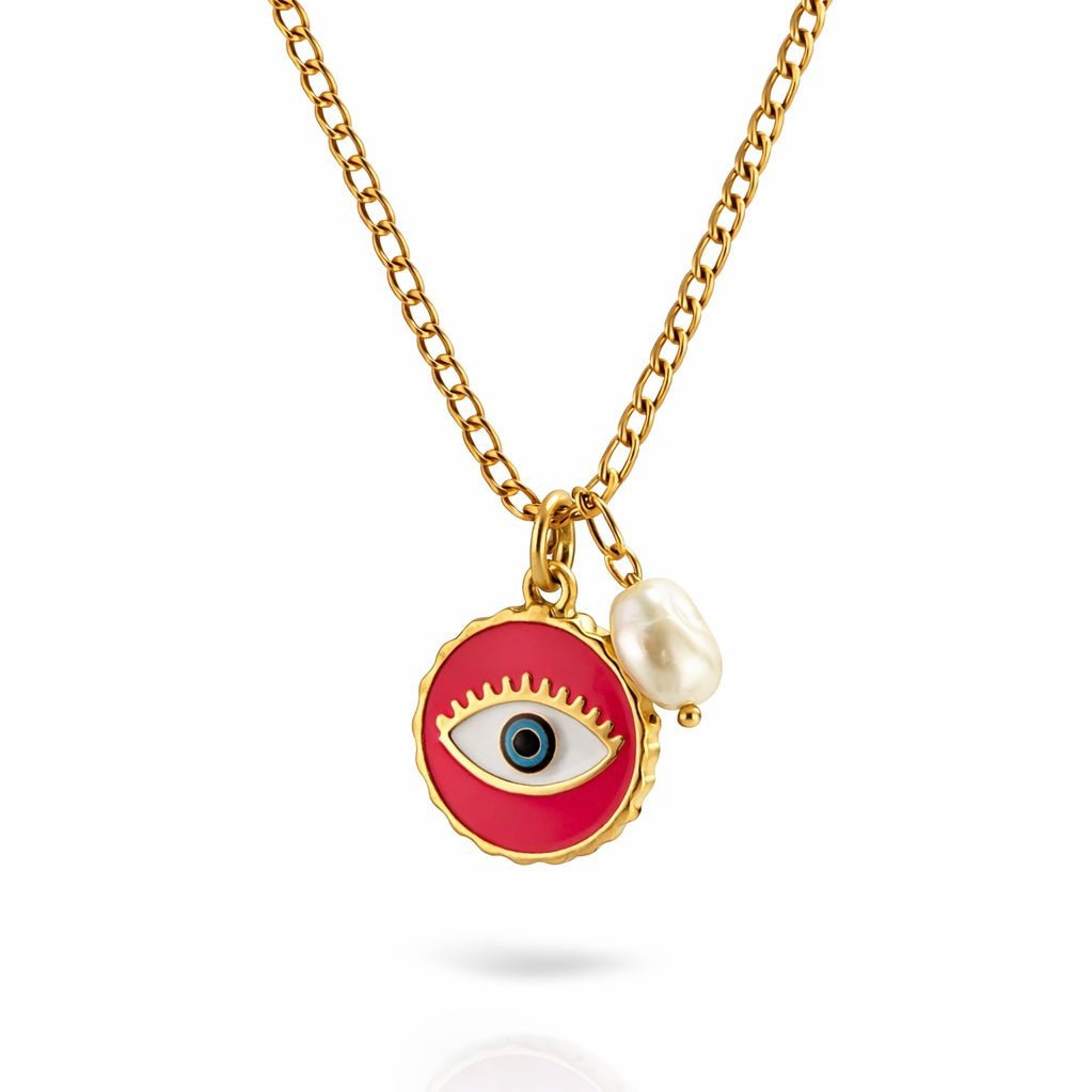 Amalfi Eye Pearl – Figaro Eye and Baroque Pearl Necklace