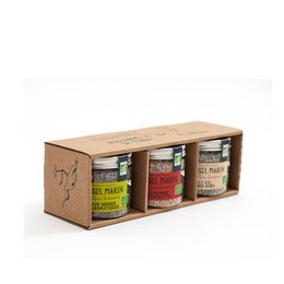Trio of organic flavored salts special meat