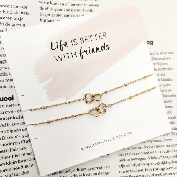 ARMBANDKARTE "DAS LEBEN IST BESSER MIT FREUNDEN"