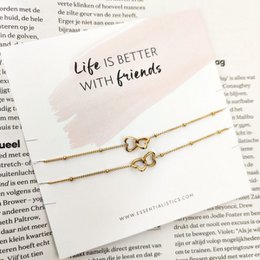 ARMBANDKARTE "DAS LEBEN IST BESSER MIT FREUNDEN"
