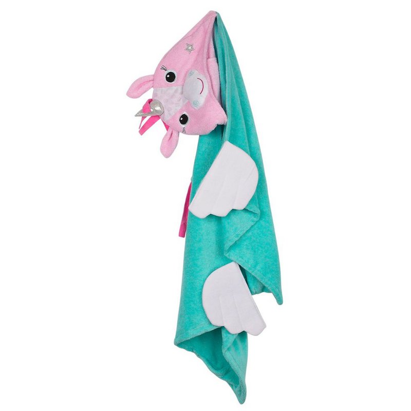 Zoocchini børnehåndklæde med hætte - Allie the Alicorn