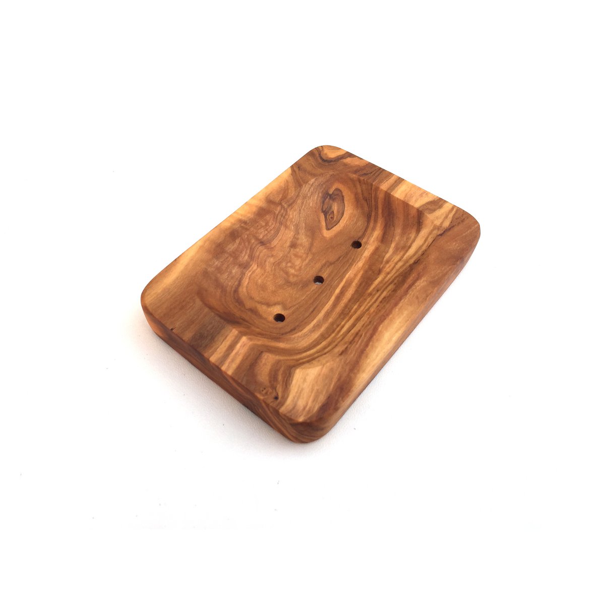 Soap dish rectangular rounded Soap dish made of olive wood