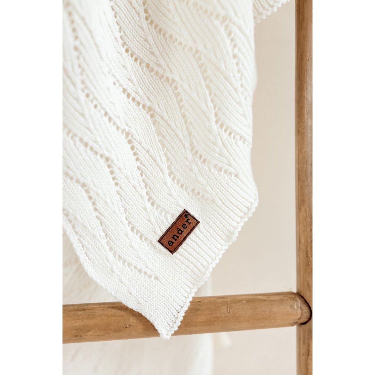 Couverture bébé AUSILIA - coton - CRÈME