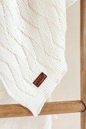 Couverture bébé AUSILIA - coton - CRÈME