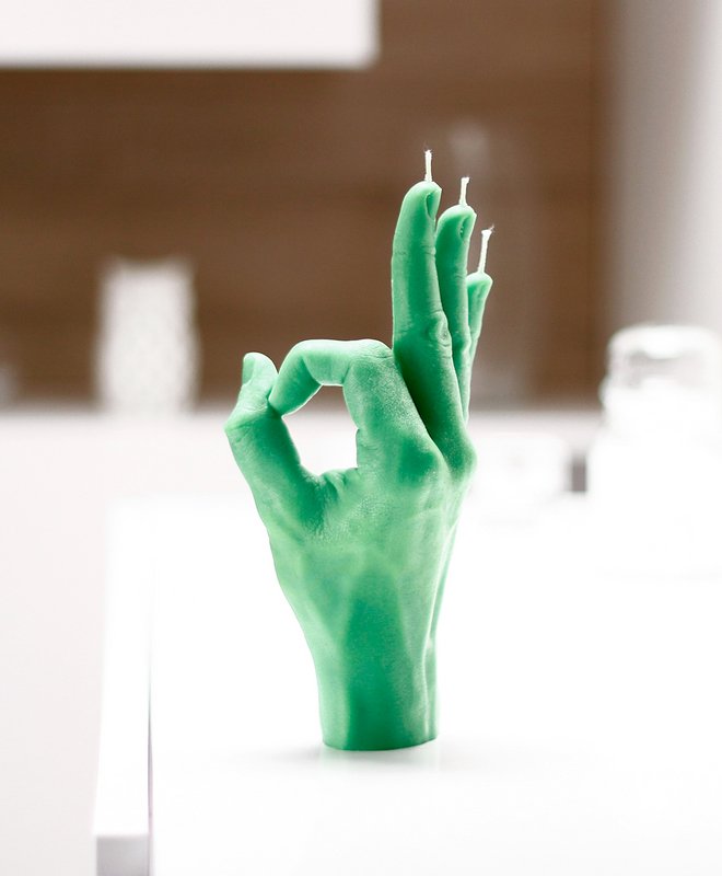 OK Candle Green