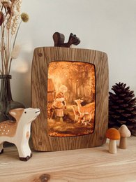 Map lamp Oak wood | Luxury version