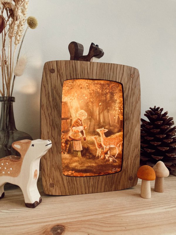 Map lamp Oak wood | Luxury version