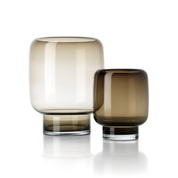 The Smoky Cube Vase - Brown - L
