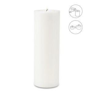 EDZARD tealight holder permanent candle Cornelius for maxi tealight, height 30 cm, ø 10 cm, heat-resistant 90 degrees