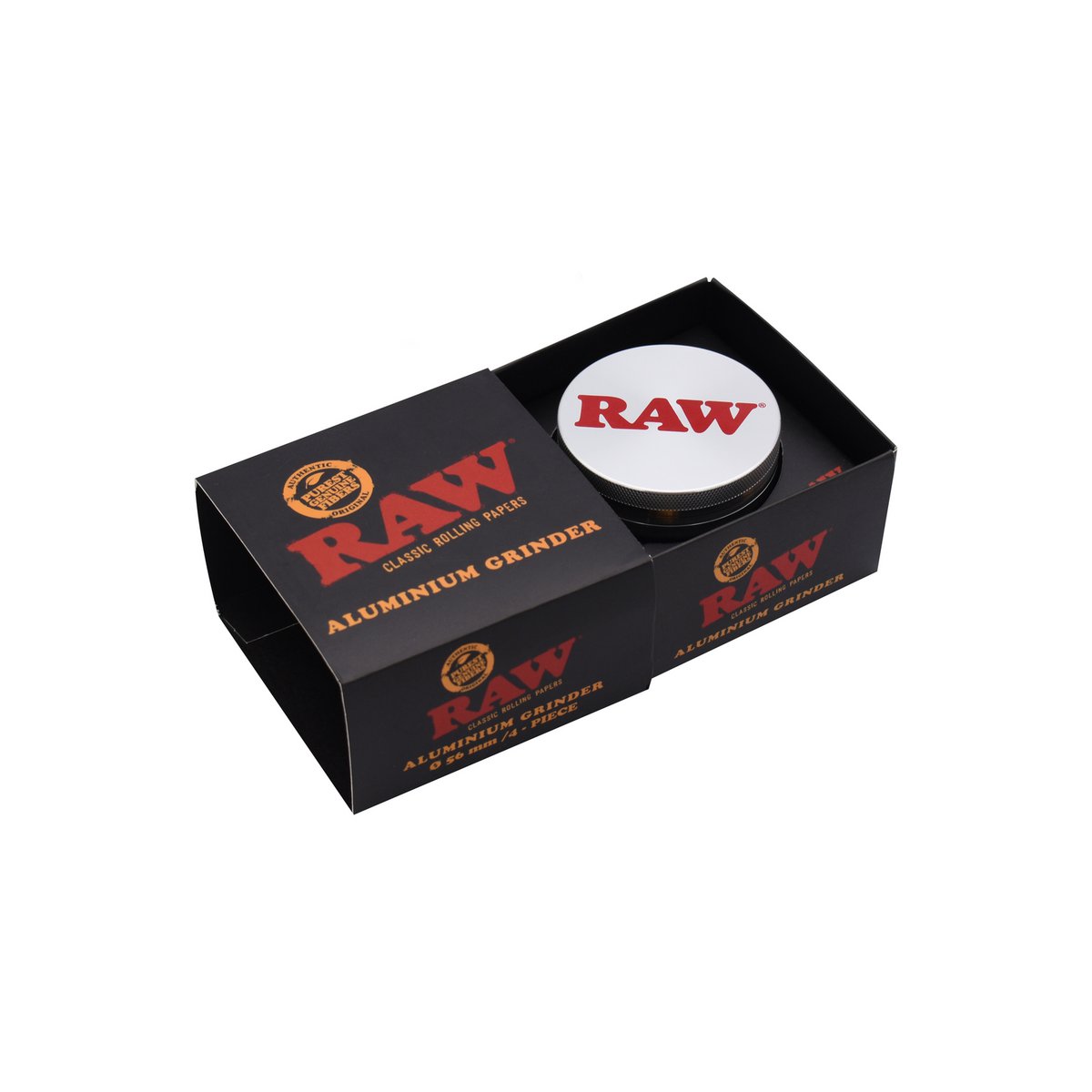 Aluminum grinder with 4 compartments