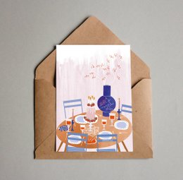 postcard 'eat cake'