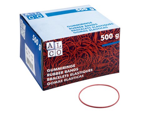 Elastics Alco 65mm roter Karton 500 Gramm