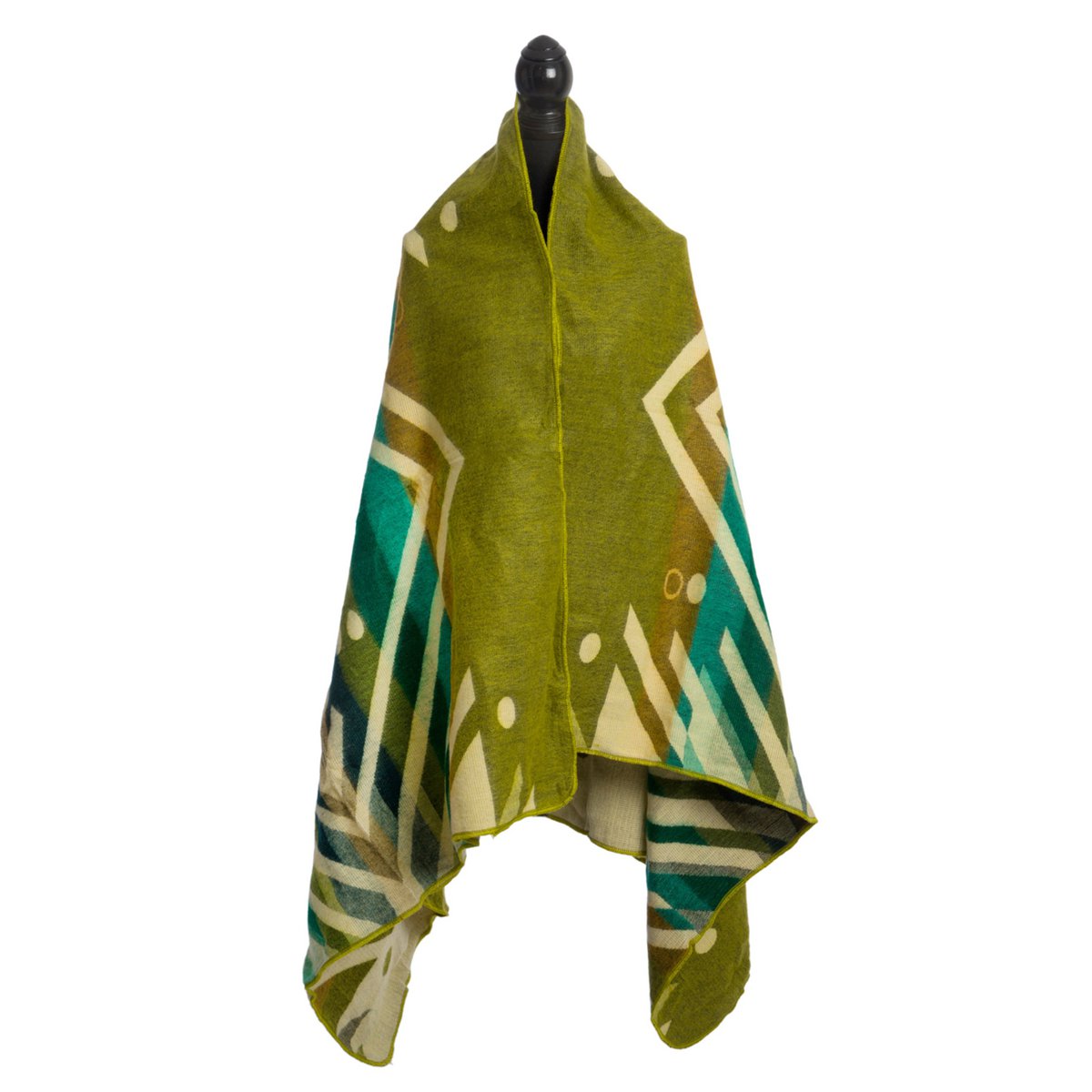 Mini Imbabura Green - Mini couverture en alpaga équatorien | couverture indigène |
