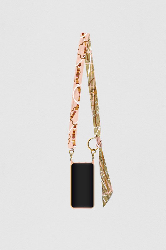 Bandoulière de téléphone "La boîte à bijoux gold"