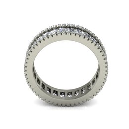 Bague Glamour Lock - Argenté et Cristal