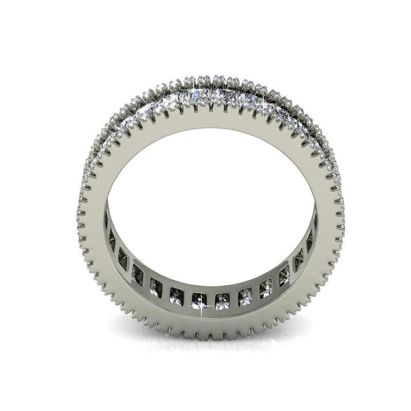 Bague Glamour Lock - Argenté et Cristal