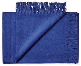 Soft, cozy throw blanket in a solid navy blue color. Made from high-quality baby alpaca fiber, providing warmth and comfort. Ideal for snuggling up on the couch or adding a touch of elegance to any room.