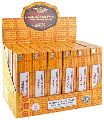 Goloka Nag Champa Display-Set - 72 Packungen