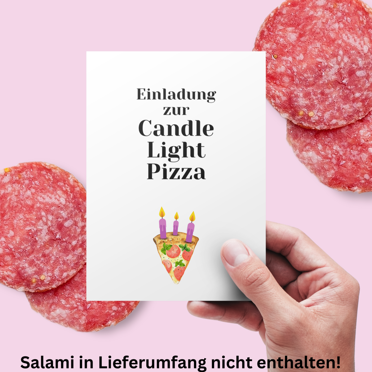 Pocztówka | Świecowa pizza