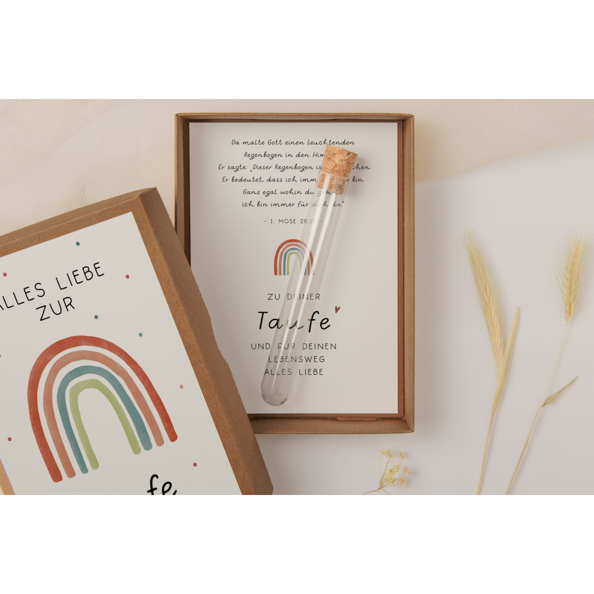 Baptism gift box - rainbow money gift packaging