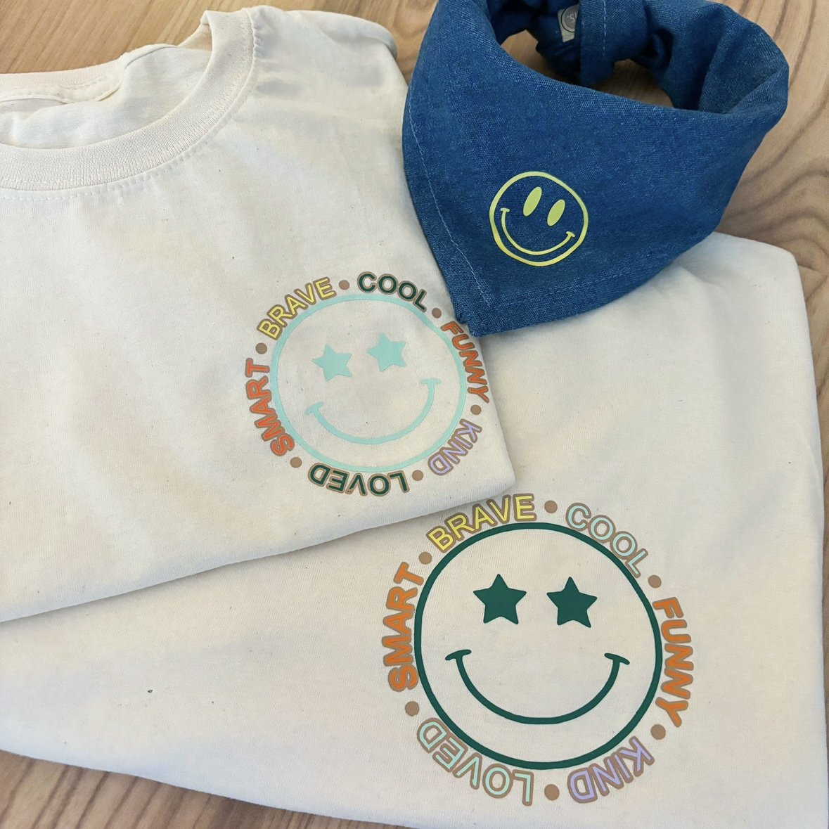 T-shirt Smiley - Menthe