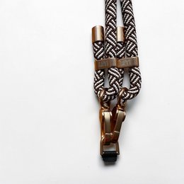 Cell phone chain - brown-white
