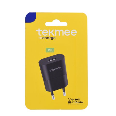 Black USB wall charger