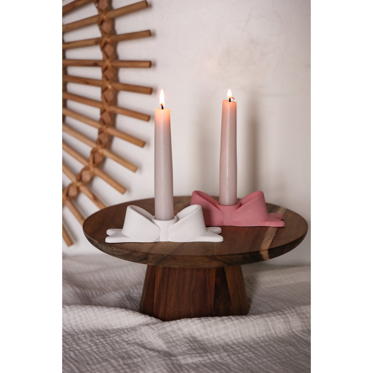 Bow candlesticks