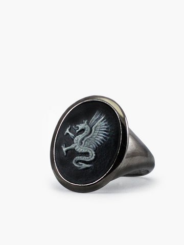 Drachen Cameo Siegelring
