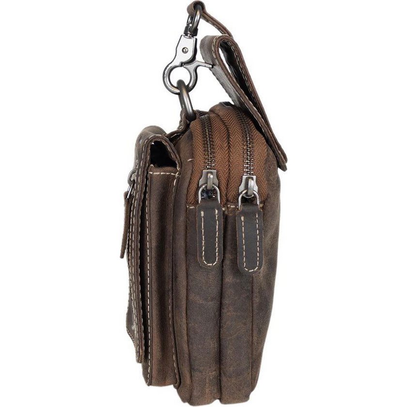 Belt bag light brown buffalo leather belt bag leather fanny pack festival bag light brown