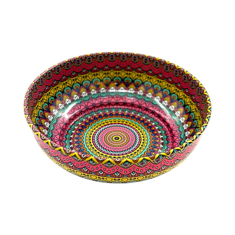 Metalen kom - Mandala 2 - medium - 9 cm