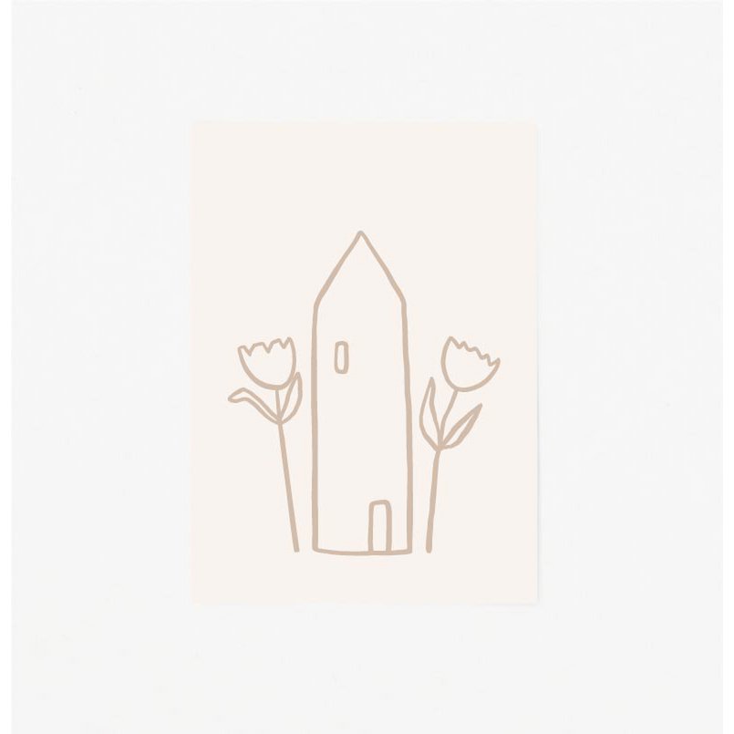Postkarte / Tulip House