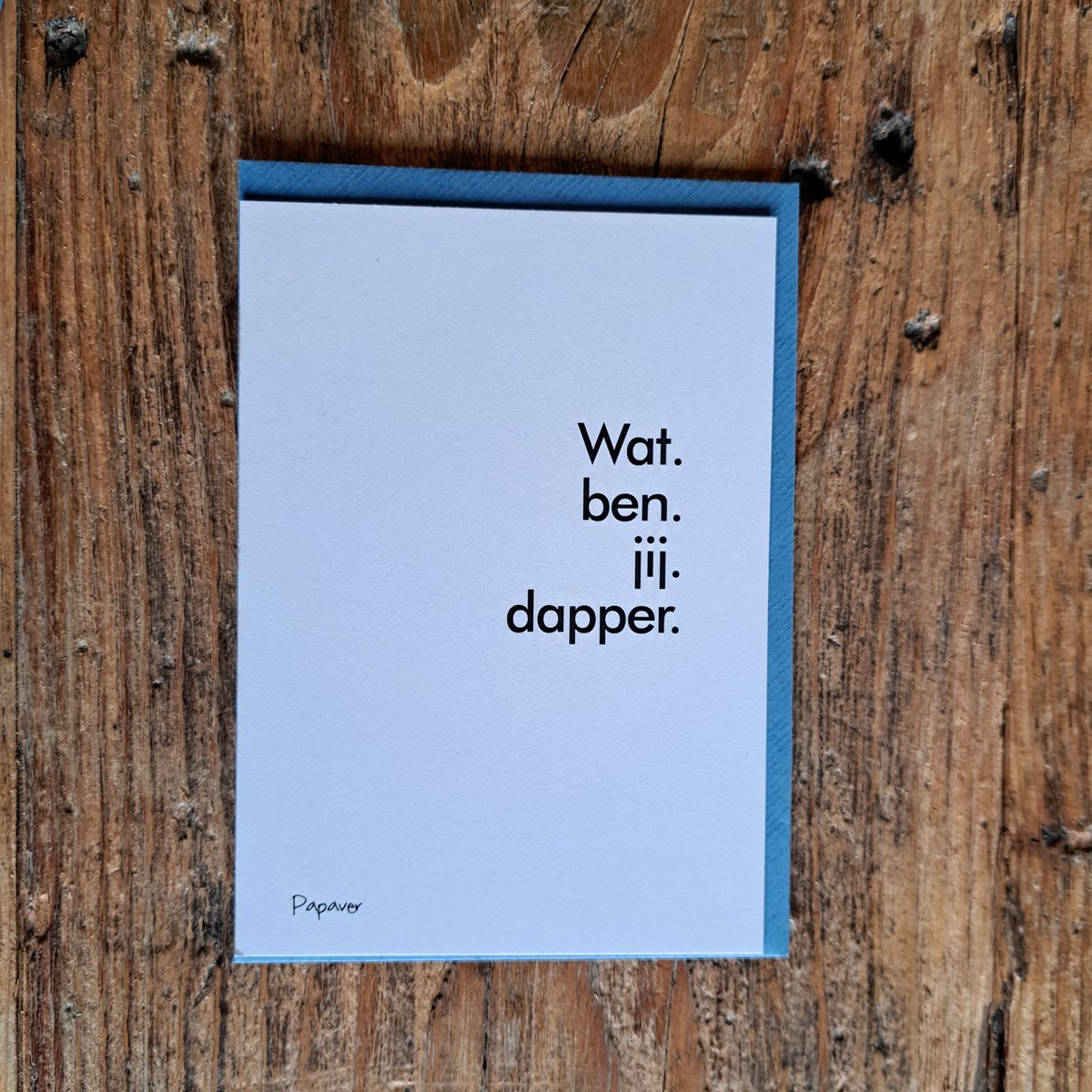 Nooit getwijfeld