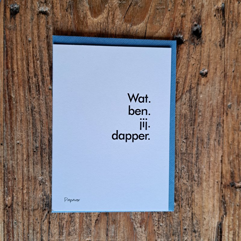 Nooit getwijfeld