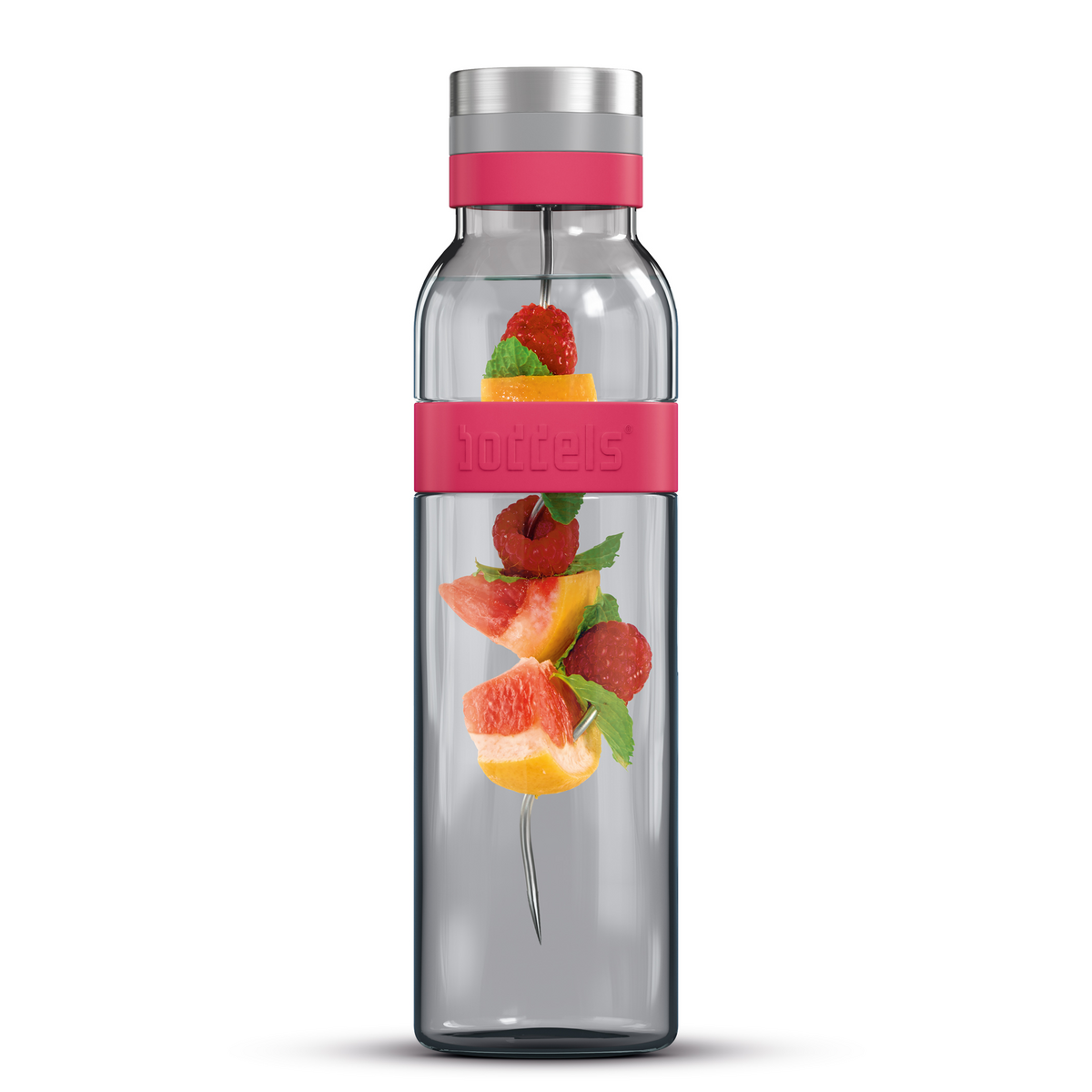  SUND Carafe en verre 1.100ml Rouge framboise