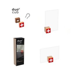 duo® cub Swiss - magnetic photo holder 2 types of wood