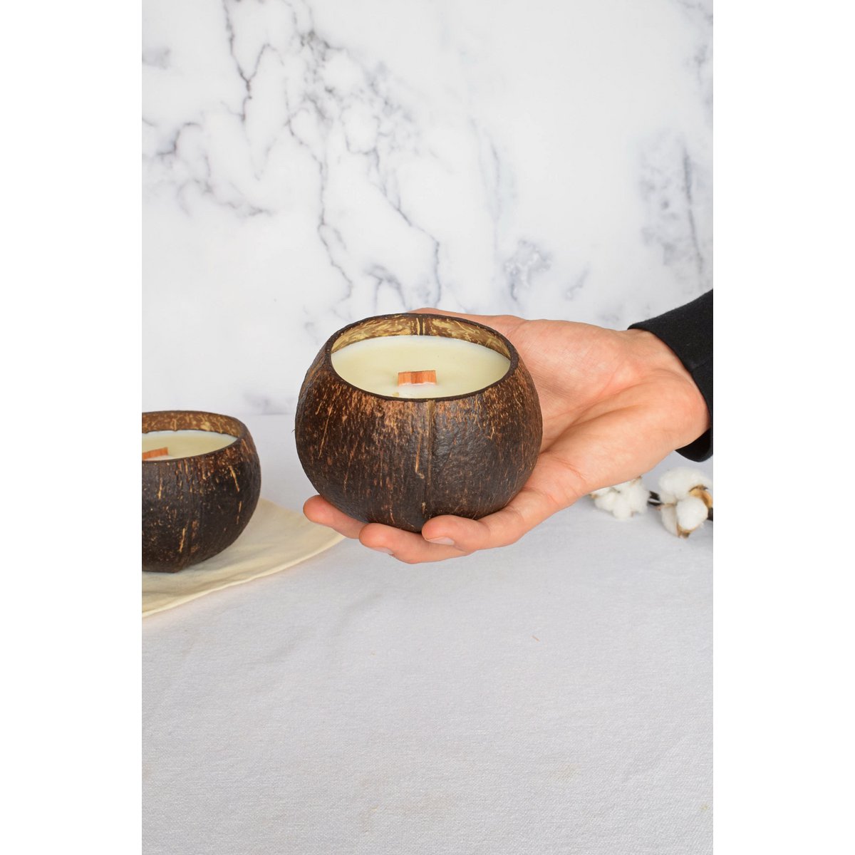 Świeca Zapach Kokosa | 45h aromatycznej świecy