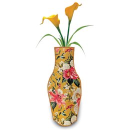 Ocker Vintage Garten Baumwolle Blumenvase