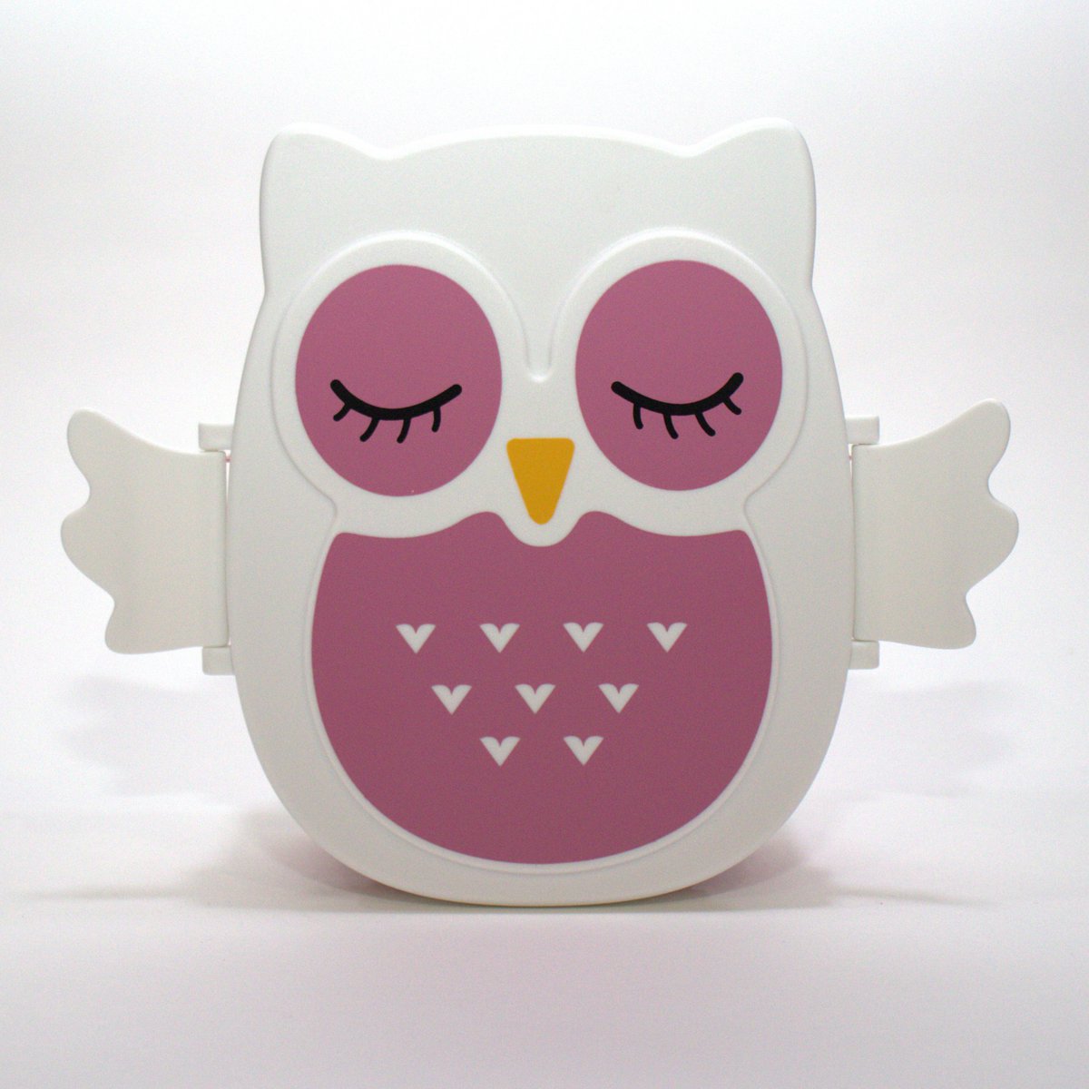 Boite à gouter - Lunchbox hemetique & sans BPA - Chouette Rose
